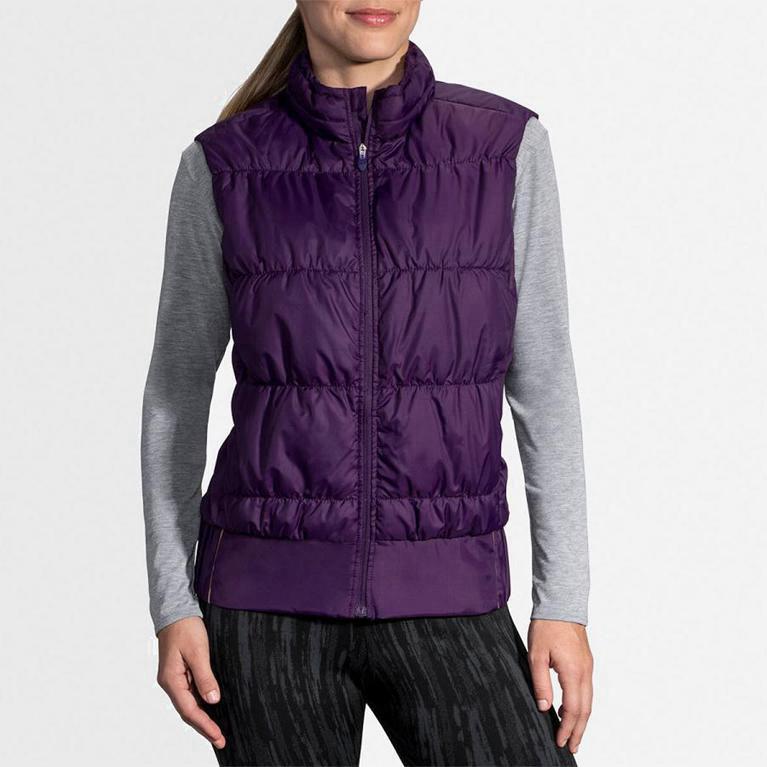 Brooks Cascadia Thermal Hardloopjassen voor Dames Paars (ASMYQ-6781)